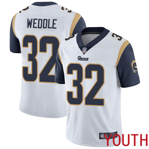 Los Angeles Rams Limited White Youth Eric Weddle Road Jersey NFL Football 32 Vapor Untouchable
